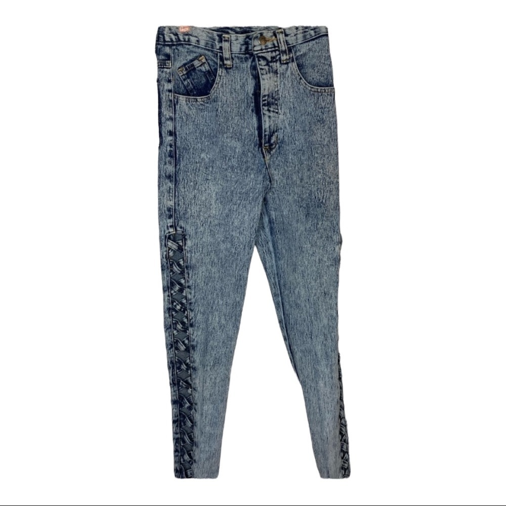 Fredricks of Hollywood cut out acid wash Sz 3/4